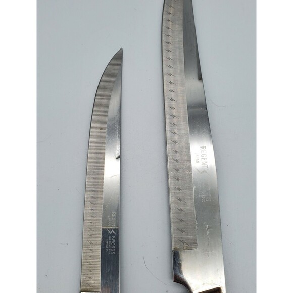 Regent Swords Lightening Edge Stainless Japan 8" & 6" Vintage Knives - Picture 4 of 12